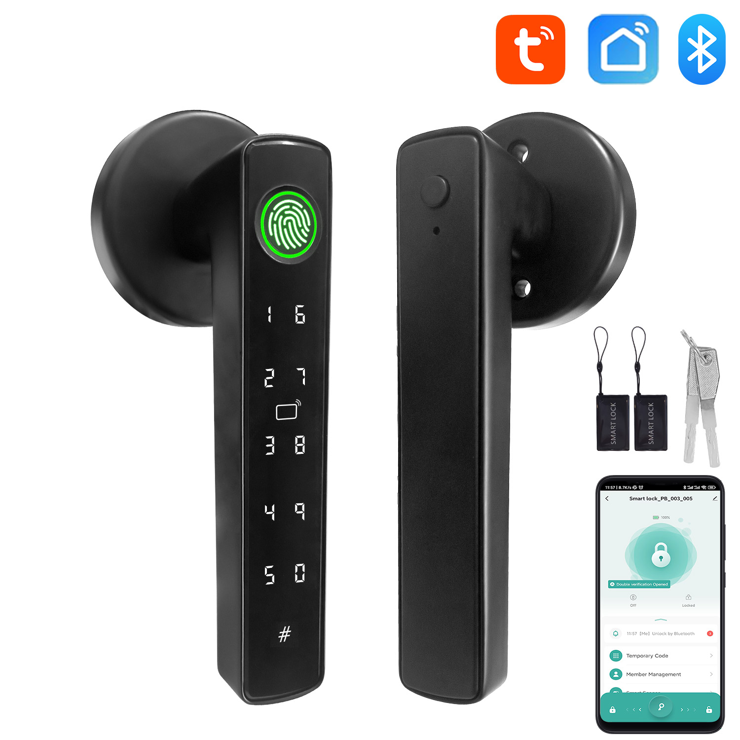 Diy Home Automation System - Tuya Smart Bluetooth Door Lock Biometric
