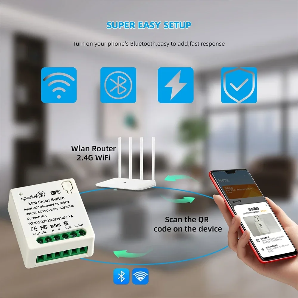 16A Matter WIFI Smart Switch A - Diy Home Automation System 评论和价格