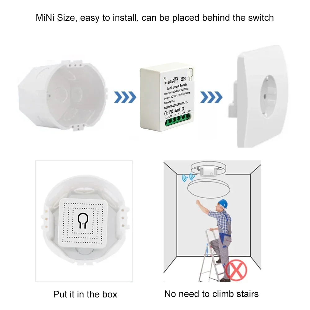 16A Matter WIFI Smart Switch A - Diy Home Automation System 评论和价格