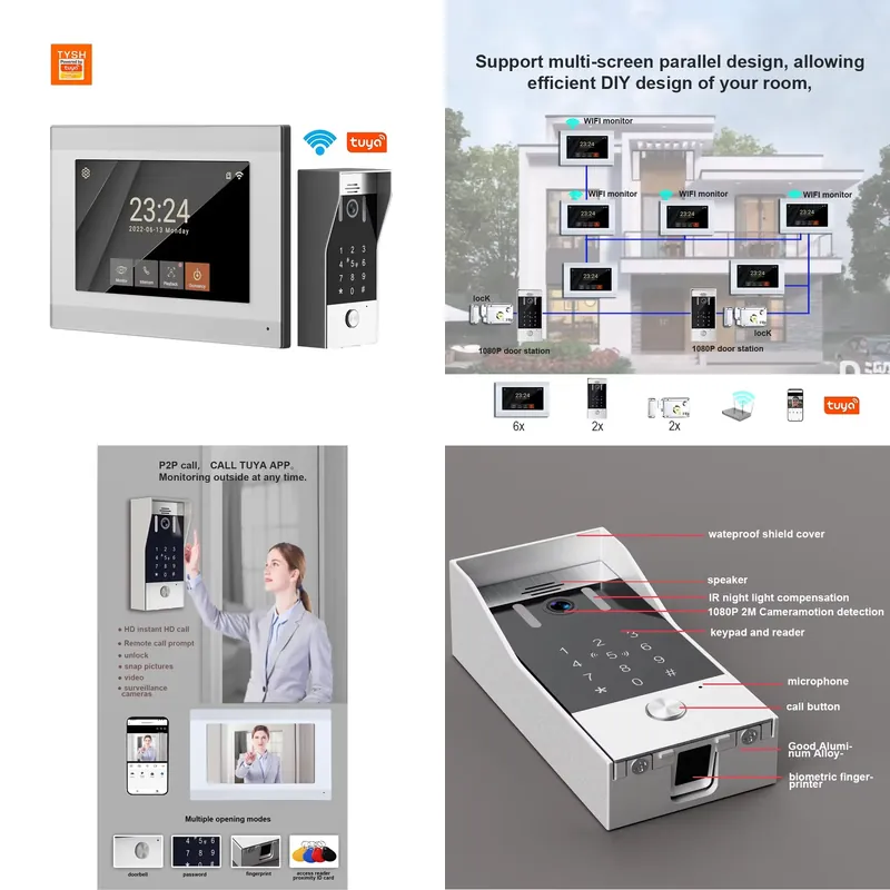 TYSH 2-wire IP Smart WiFi Vide - Smart Doorbell Wired 评论和价格