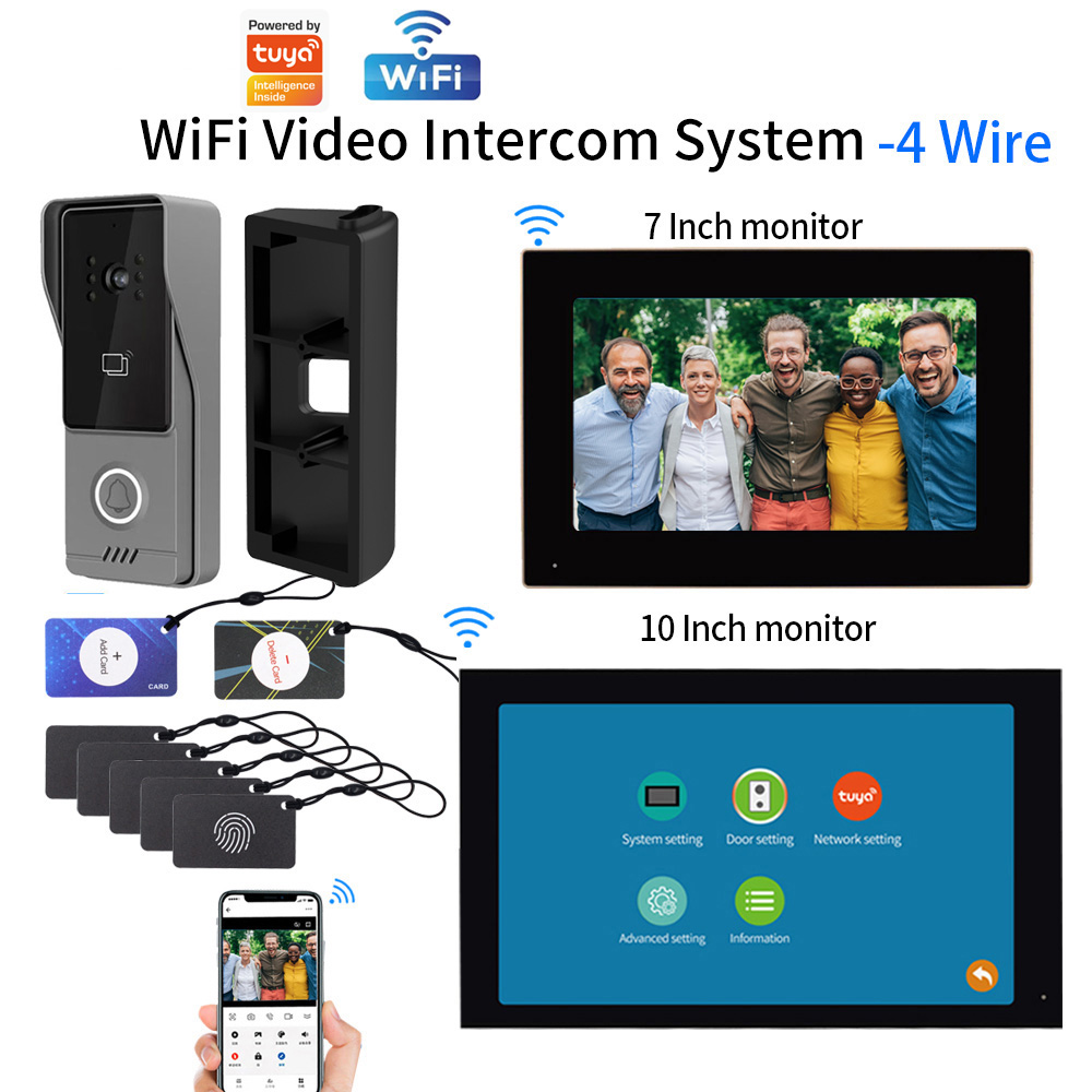 WiFi Touch Screen Intelligent  - Smart Doorbell Wired 评论和价格