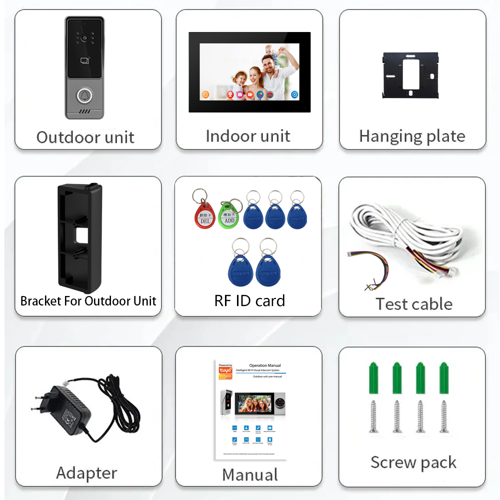 WiFi Touch Screen Intelligent  - Smart Doorbell Wired 评论和价格