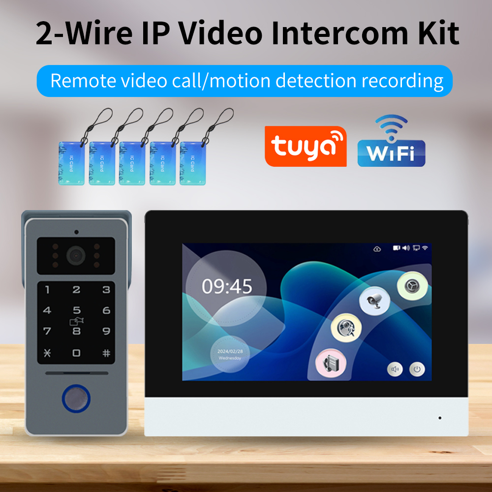 Tuya Wifi 7/10 Inch Video Inte - Smart Doorbell Wired 评论和价格