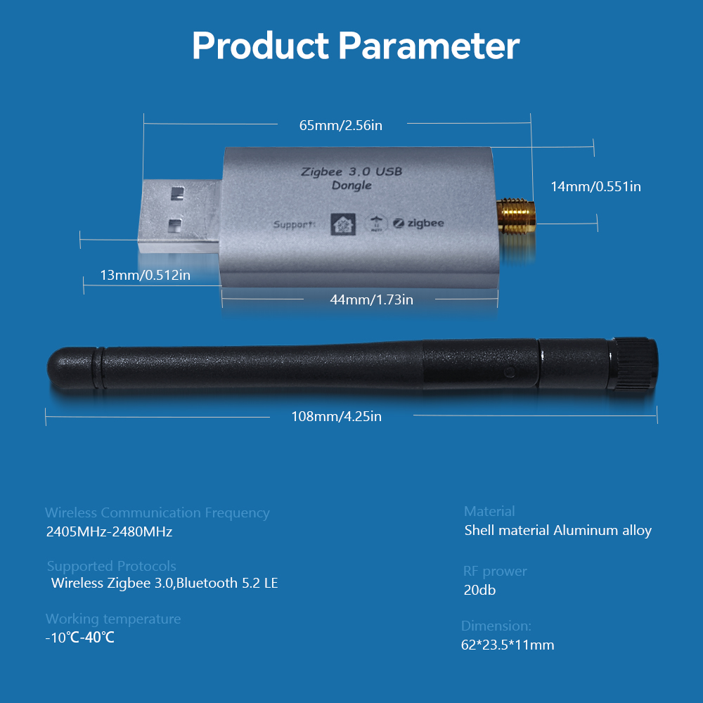 2026 New Zigbee 3.0 Dongle-E U - Zigbee Coordinator Stick 评论和价格