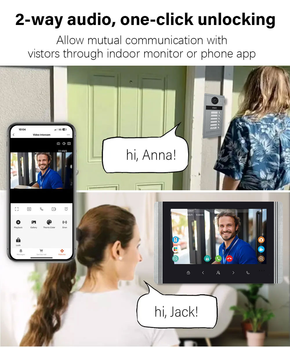 1080P Tuya Smart Video Doorpho - Smart Doorbell Wired 评论和价格