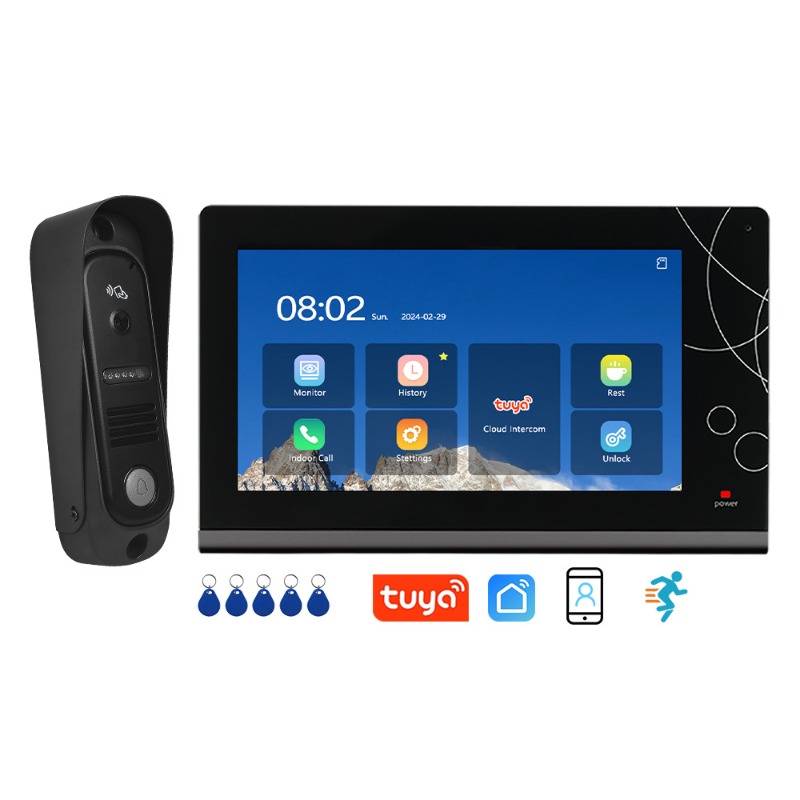 Smart Home 7 Inch WiFi Video D - Smart Doorbell Wired 评论和价格